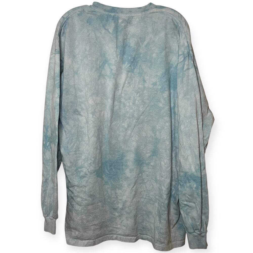 Vintage The Mountain Cats Graphic Long Sleeve Shirt Size‎ XL Blue Tie Dye 2000 - Picture 6 of 9